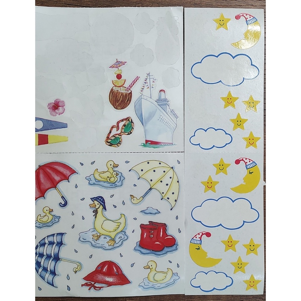 Frances Meyer Sticker Lot Full Partial Sheets Vintage Baby Music Fish Star S68